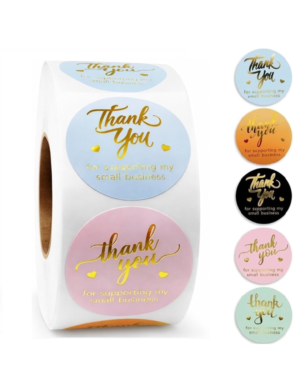 POLY Mailers Bundle - 30(10 x 13), 20(14.5x19), 500 Thank You Stickers, 20 Cards - Picture 6 of 6
